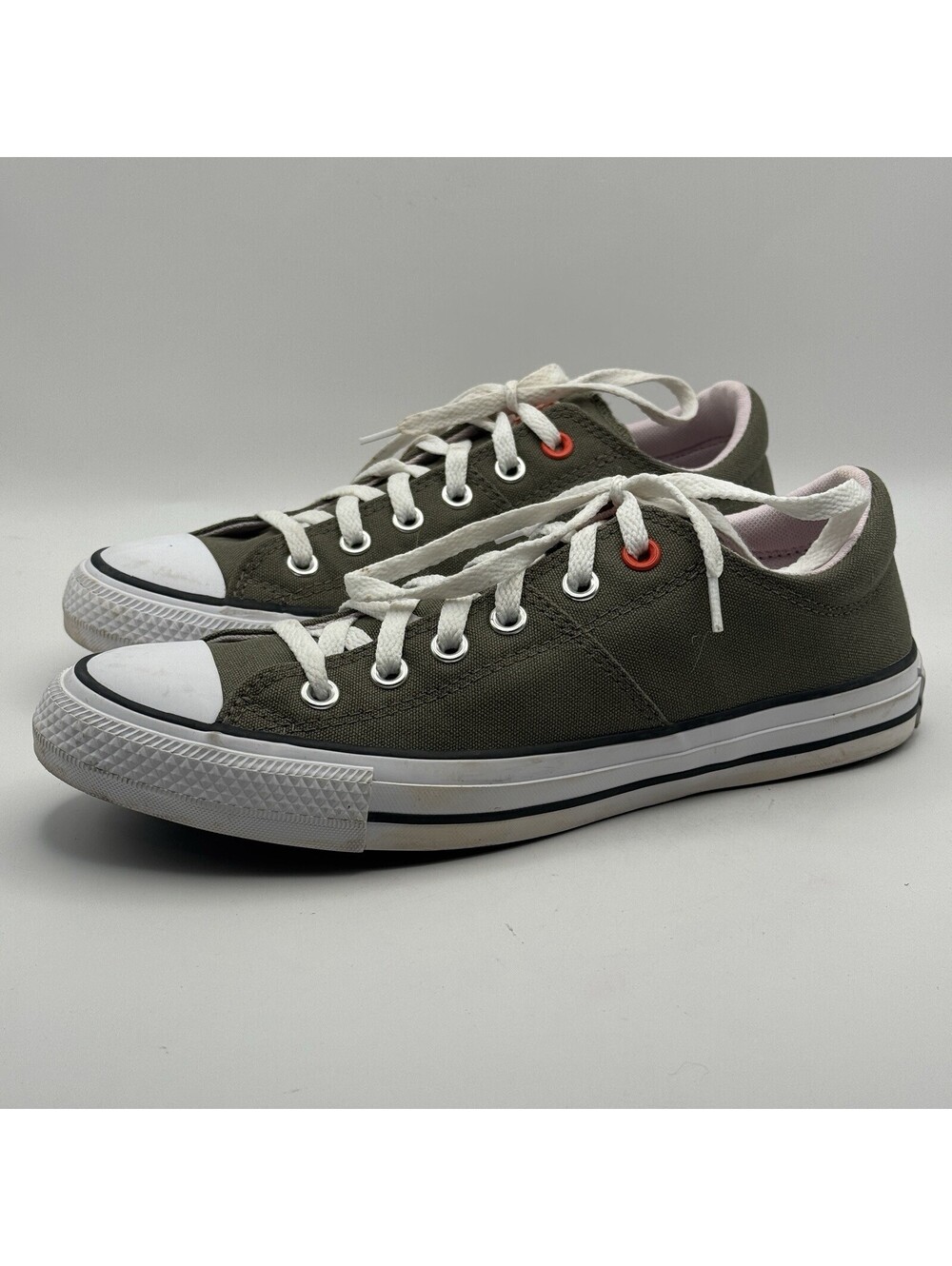 Converse Chuck Taylor All Star OX Low Top Olive Army Green/Pink Women’s Size 9